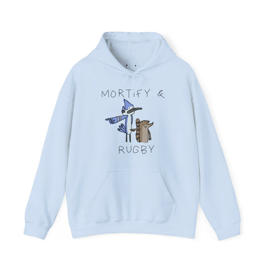 mortify and rugby hoodie