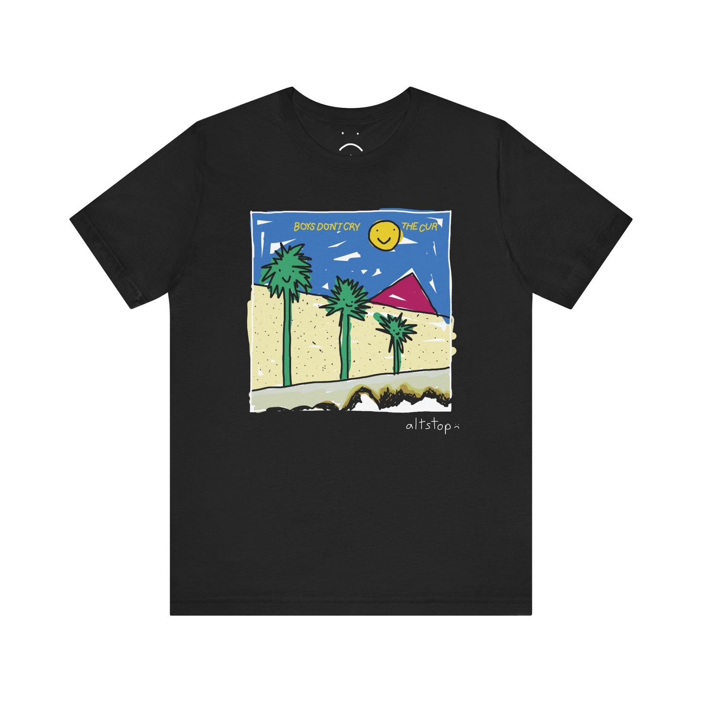 goth palm trees deluxe tee