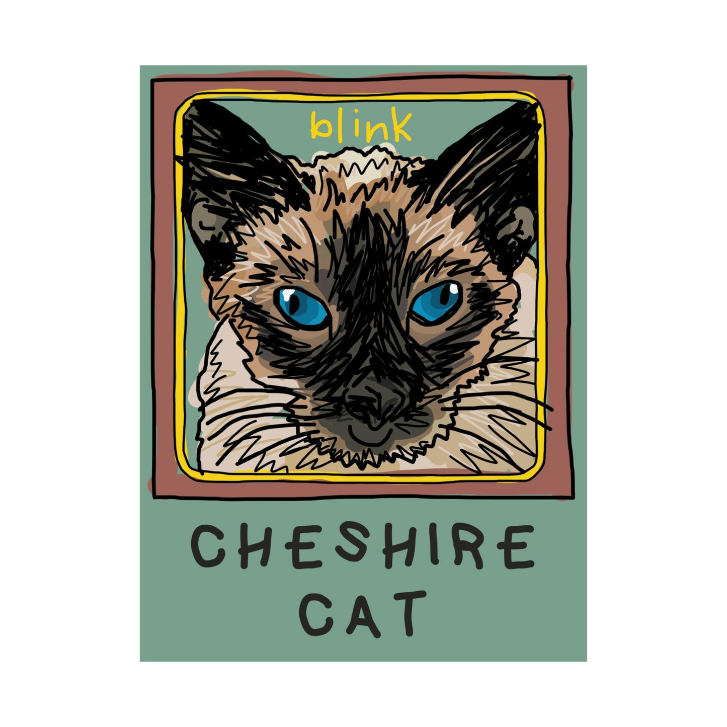 cheshire cat deluxe poster