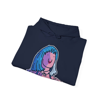 blue hair lands deluxe hoodie