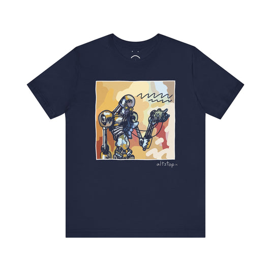 robo with a heart deluxe tee