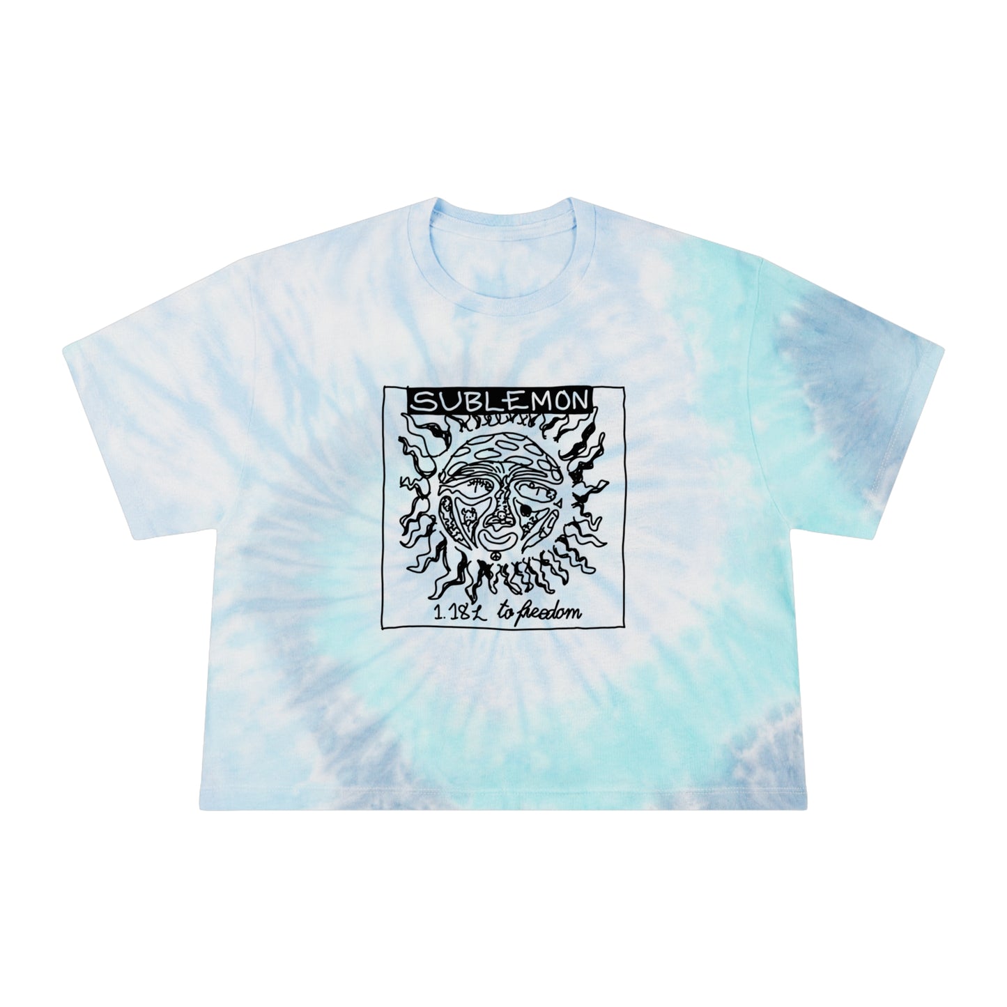 tie dye sublemon crop top