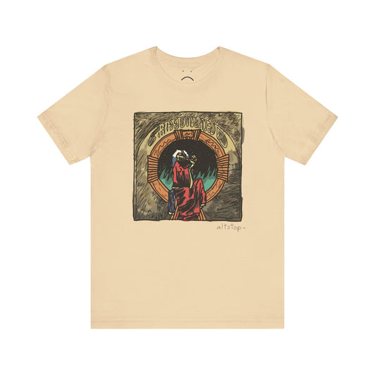 violin skeleton for allah deluxe tee