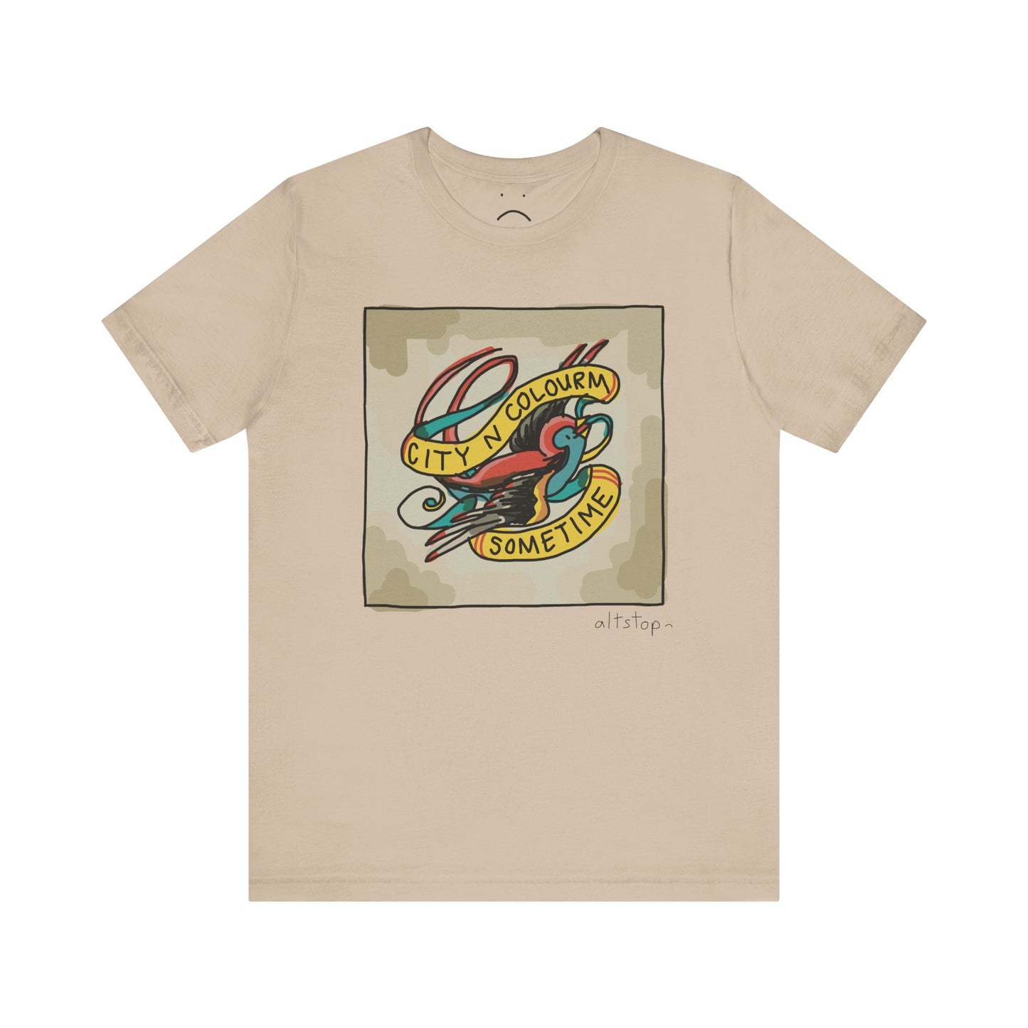 bird tattoo deluxe tee