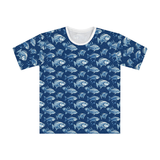 blue fish tee