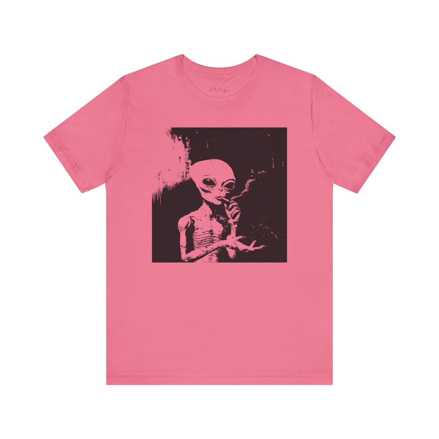 cigarette smoking alien tee #2