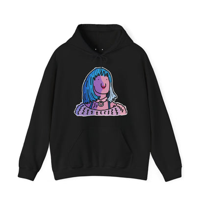 blue hair lands deluxe hoodie
