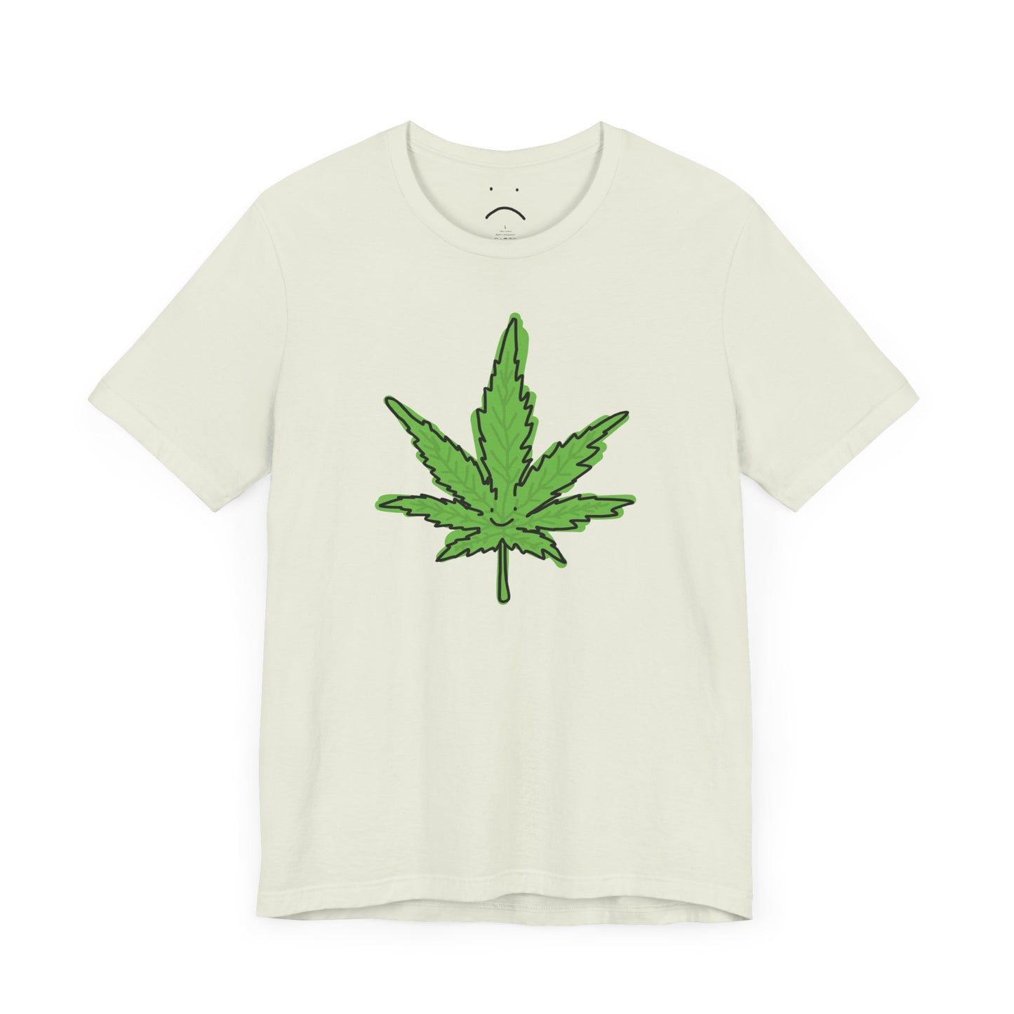 happy weed leaf tee