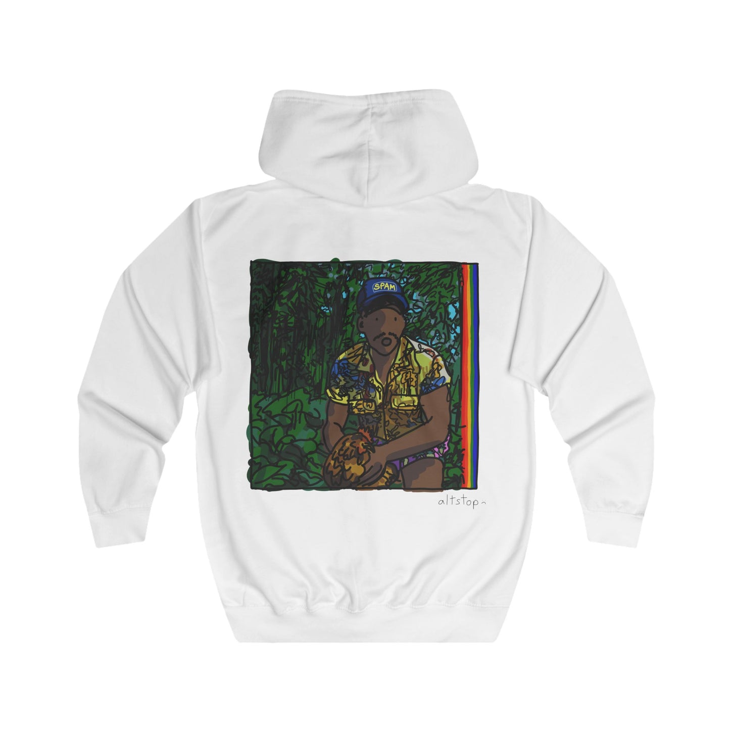 bando spam and the new jungle deluxe zip hoodie