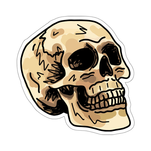 happy skull sticker