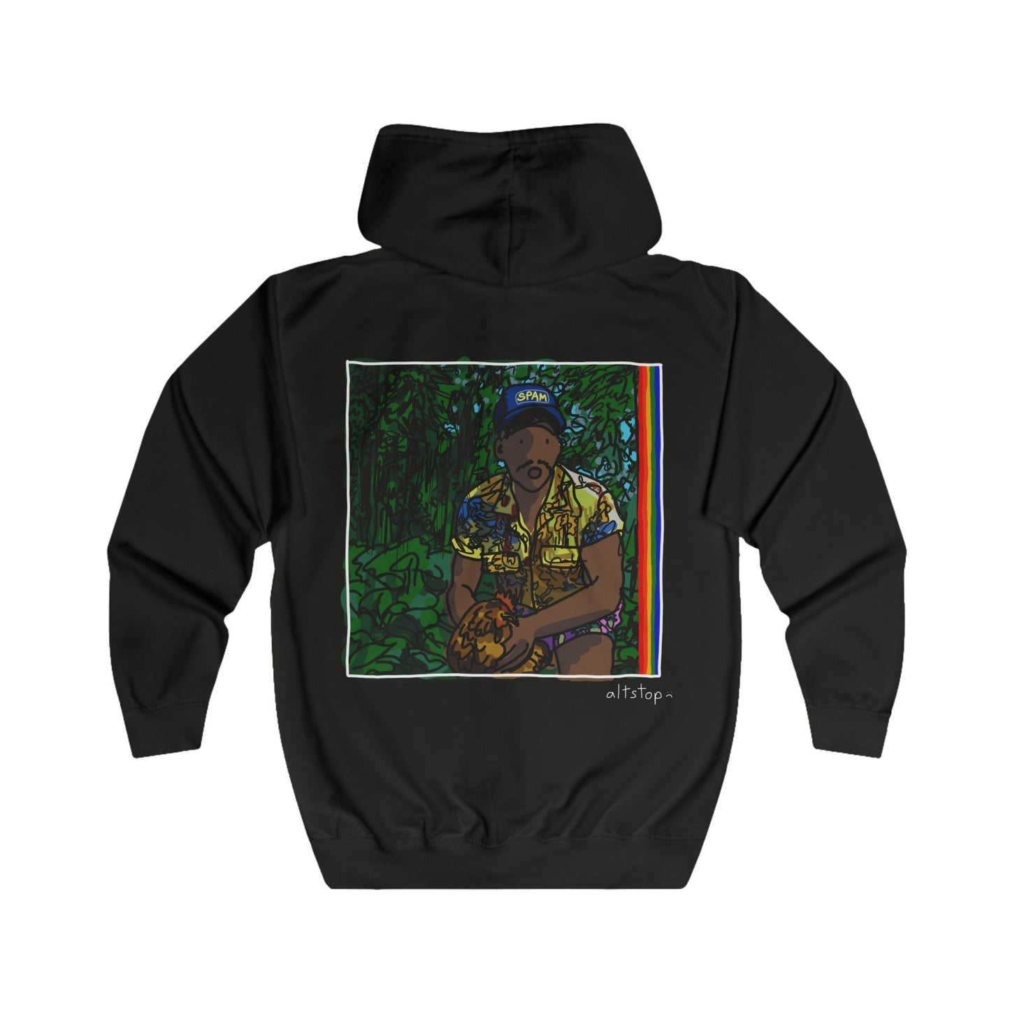 bando spam and the new jungle deluxe zip hoodie