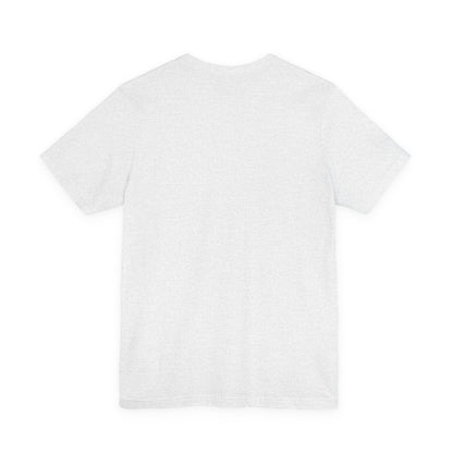 girl in a mask with a tall spooky fella tee