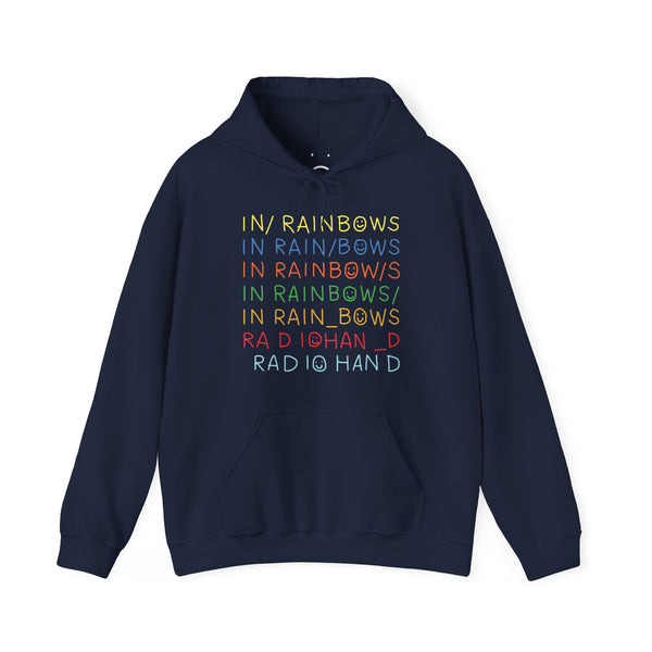 in rainbows hoodie