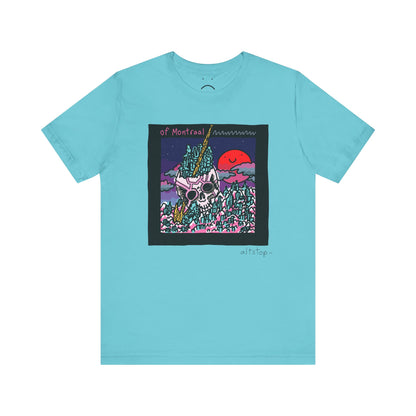 skull city sunset deluxe tee