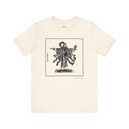 four-handed floating knight tee