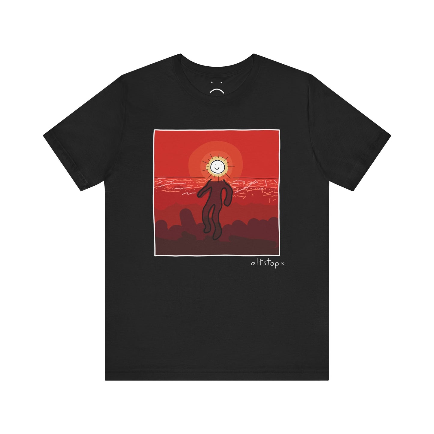 sunset aura dude deluxe tee