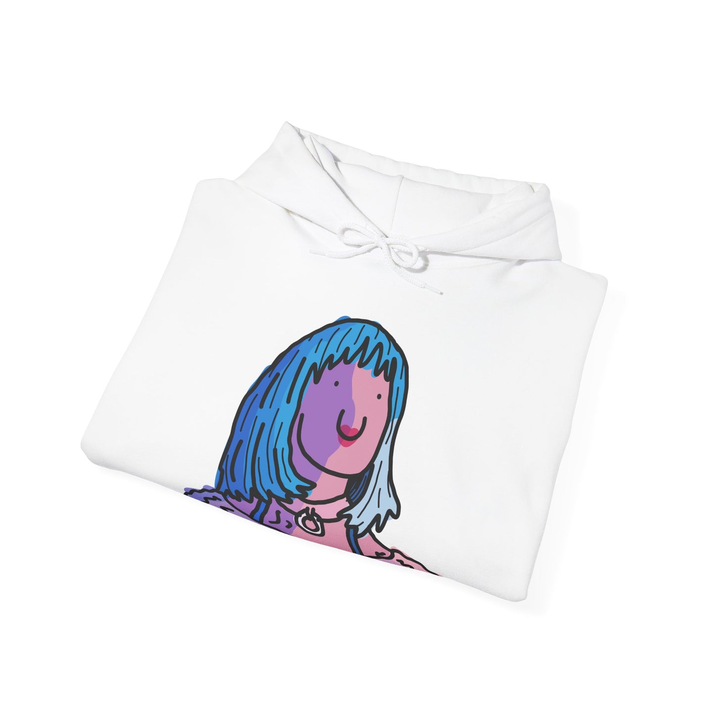 blue hair lands deluxe hoodie