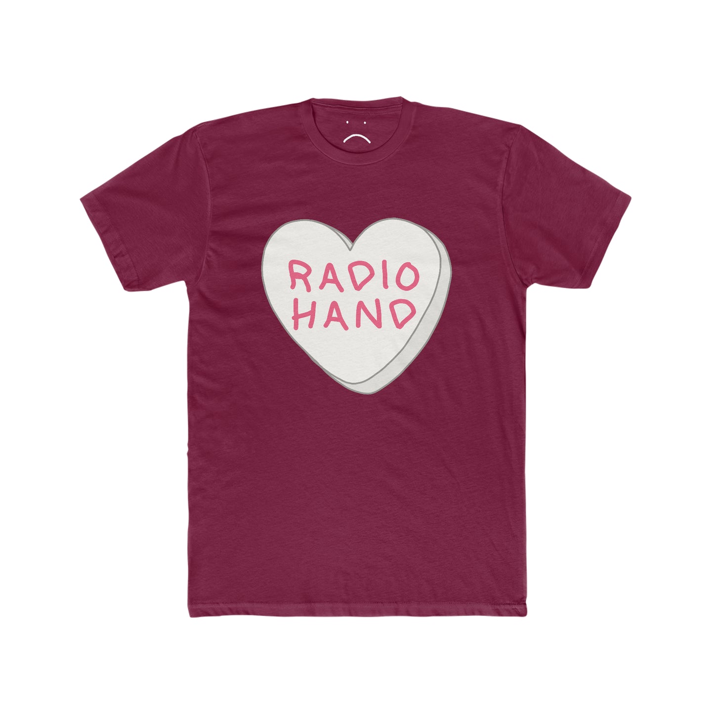 radio hand candy heart tee