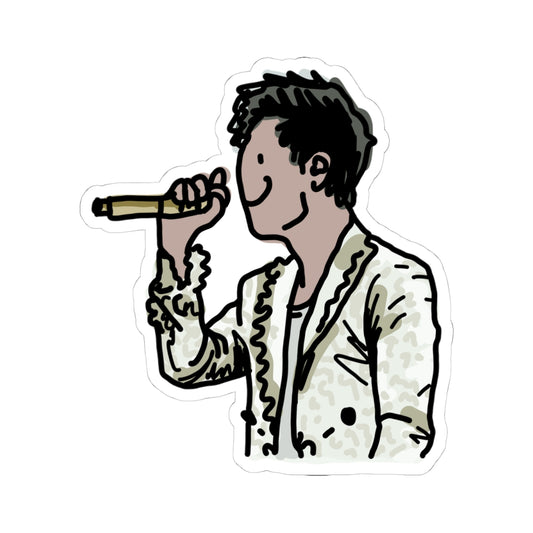 singing at a wedding sticker