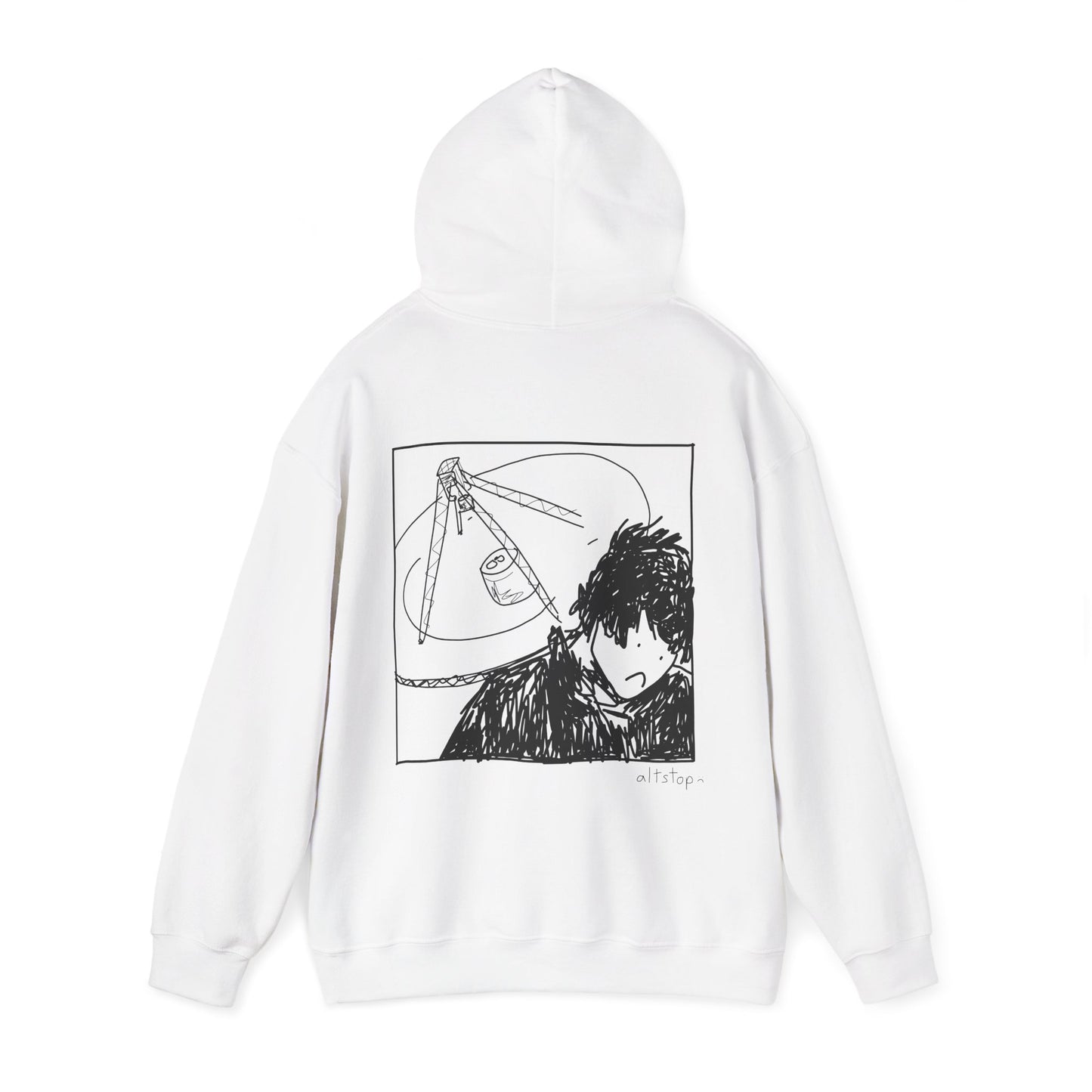 sad boi with a satellite dish hoodie