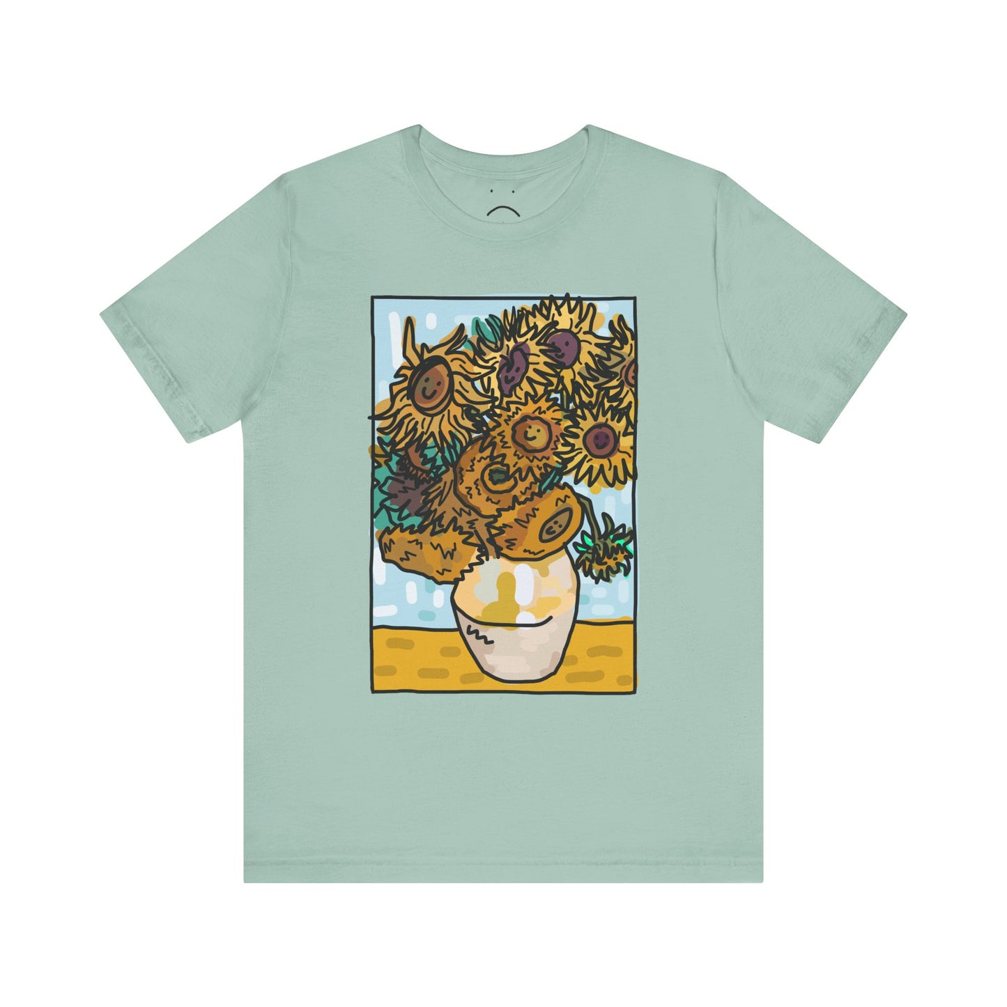 smiley sunflowers tee