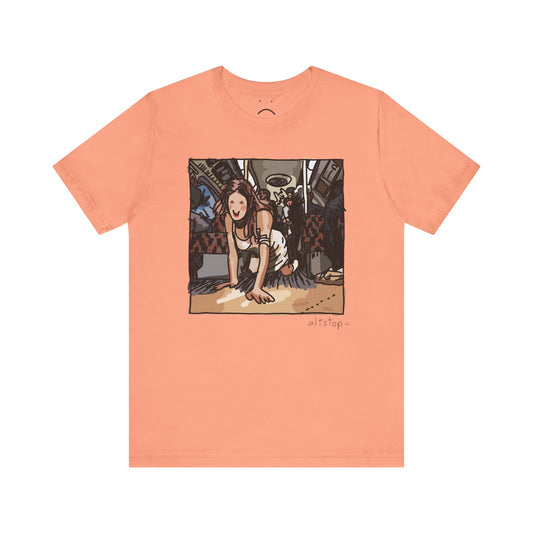 crawling on the subway deluxe tee
