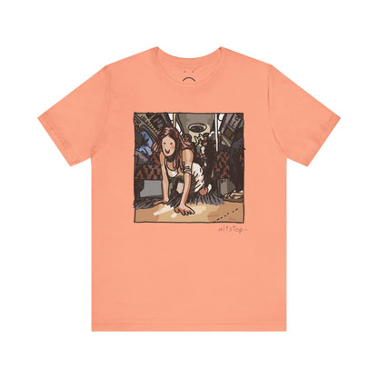 crawling on the subway deluxe tee