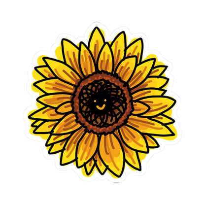 happy sunflower sticker