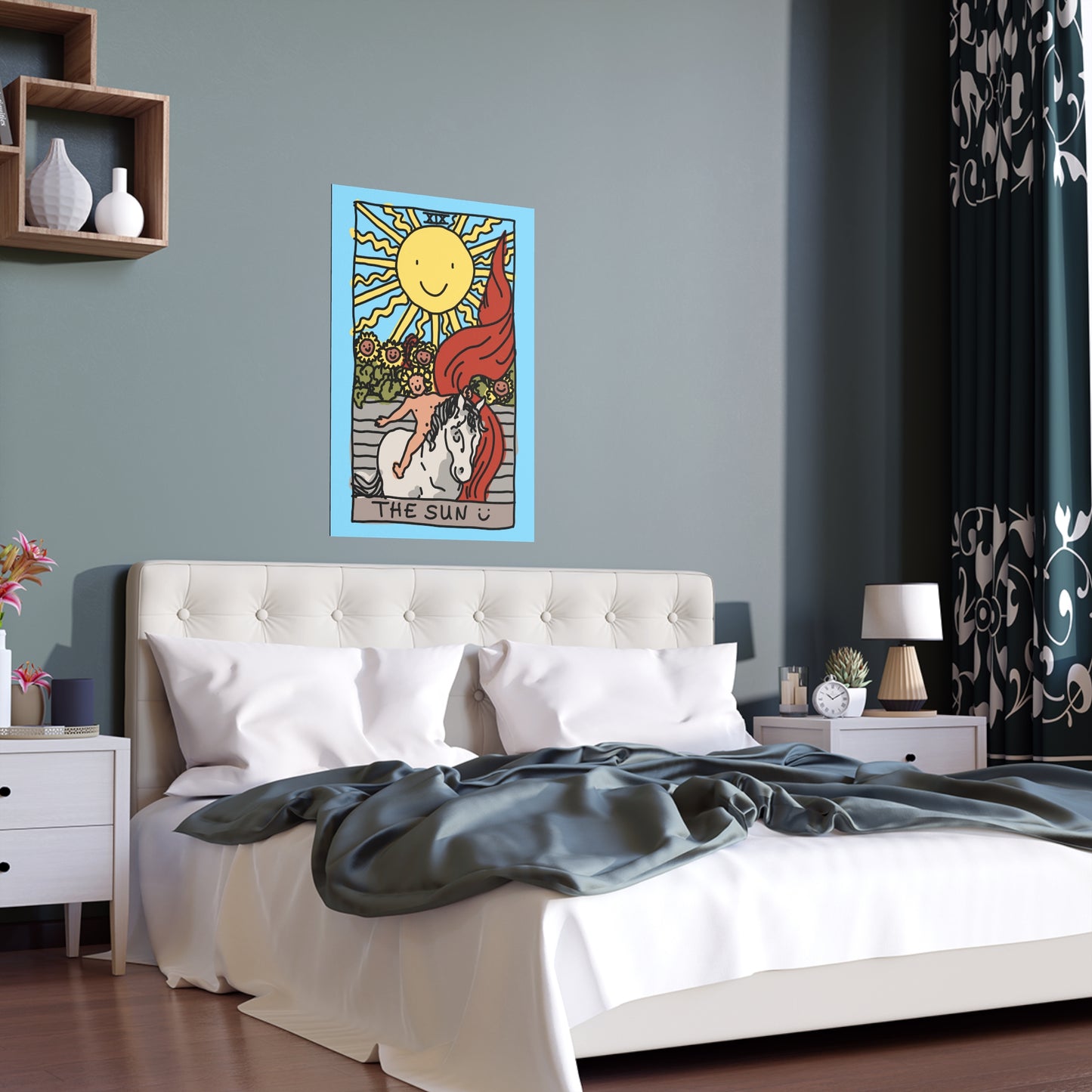 sun tarot card poster