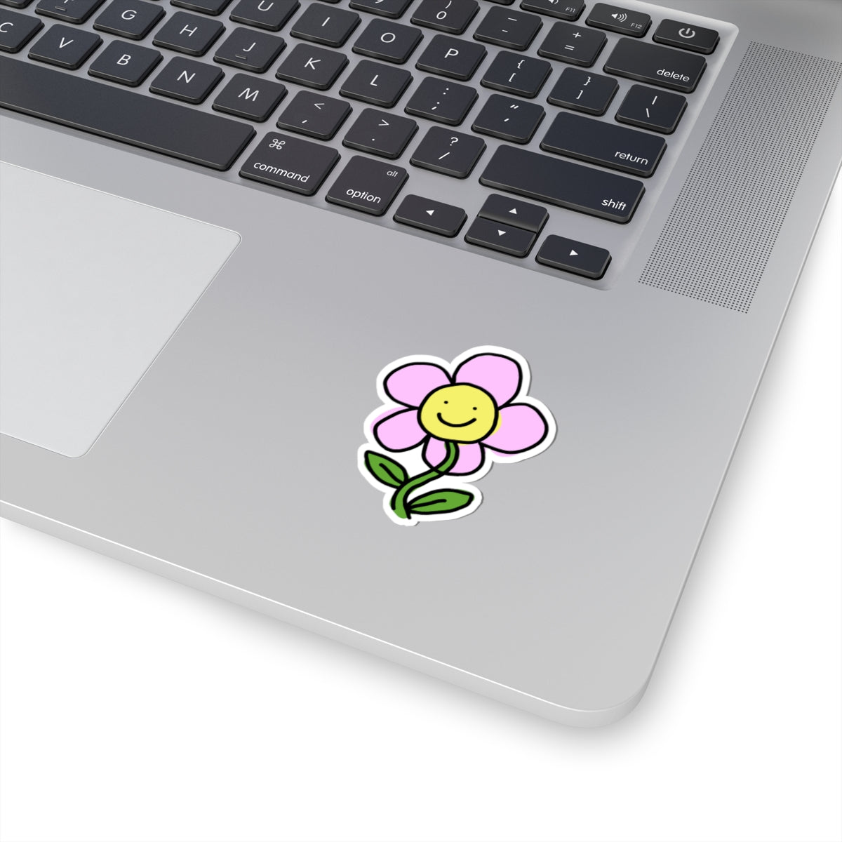 happy flower sticker