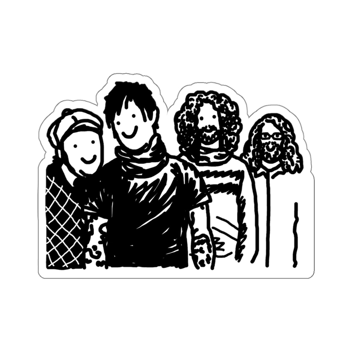 2008 generic emo band sticker