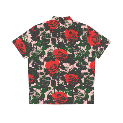 warhol roses button-down shirt #1