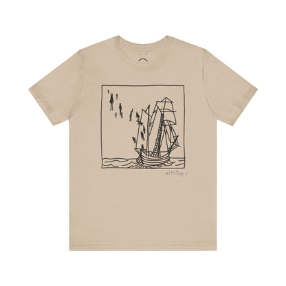 boats and floating people tee