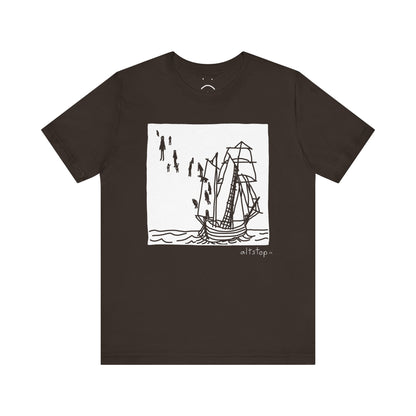 boats and floating people tee