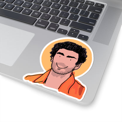 modern folk hero sticker