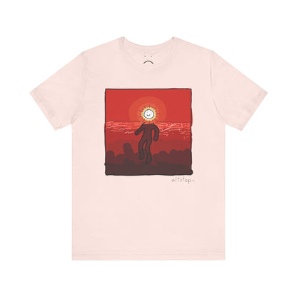 sunset aura dude deluxe tee
