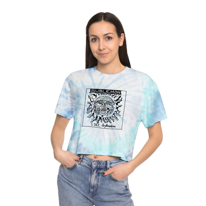 tie dye sublemon crop top