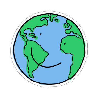 happy earth sticker