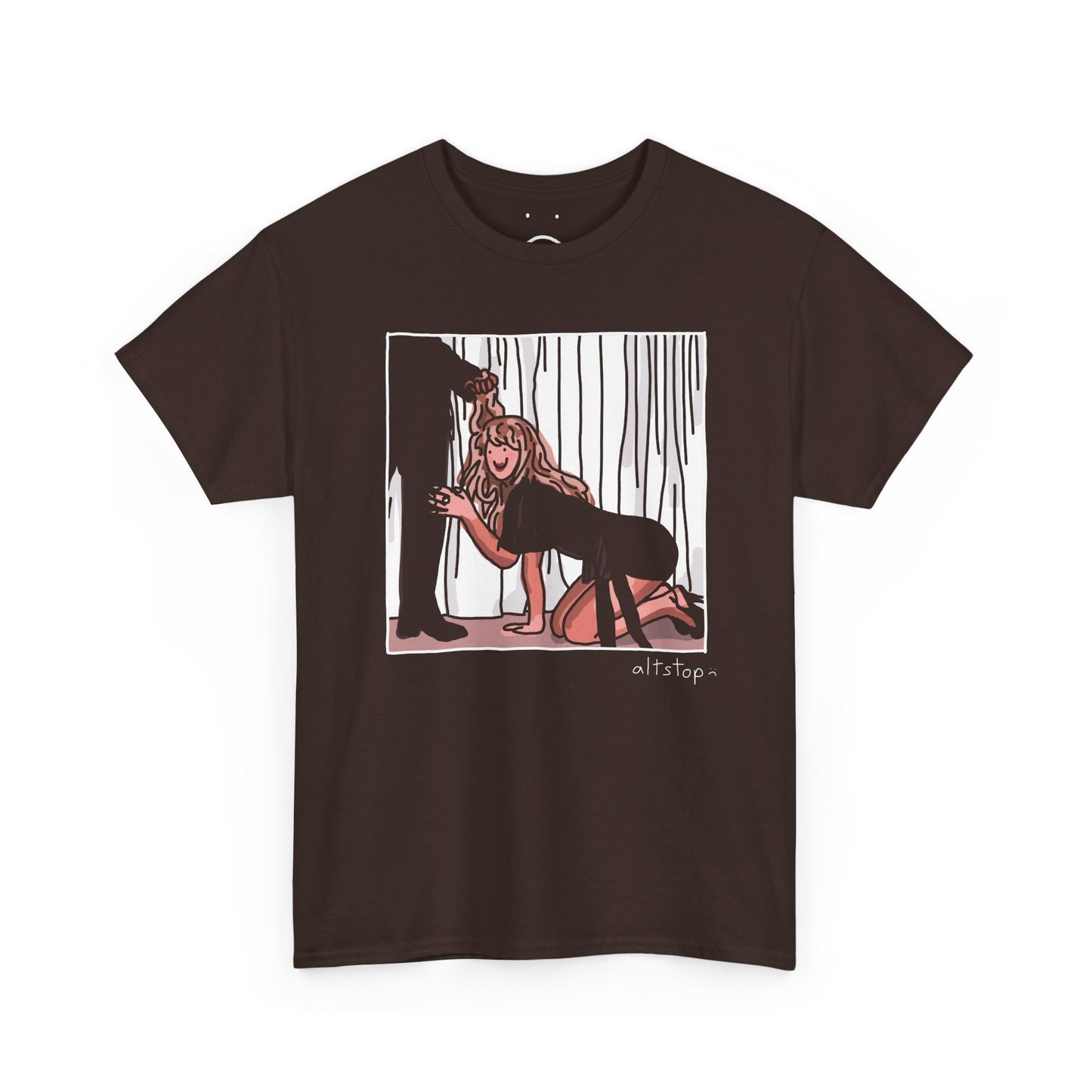 gorl on floor deluxe tee