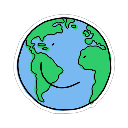 happy earth sticker