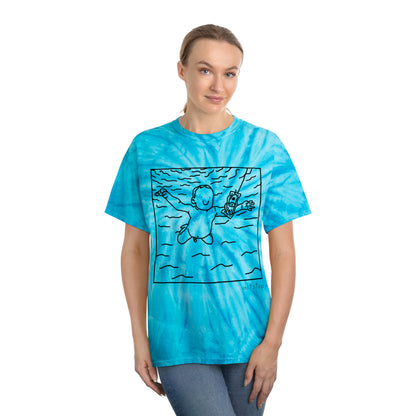 tie dye baby in the pool tee