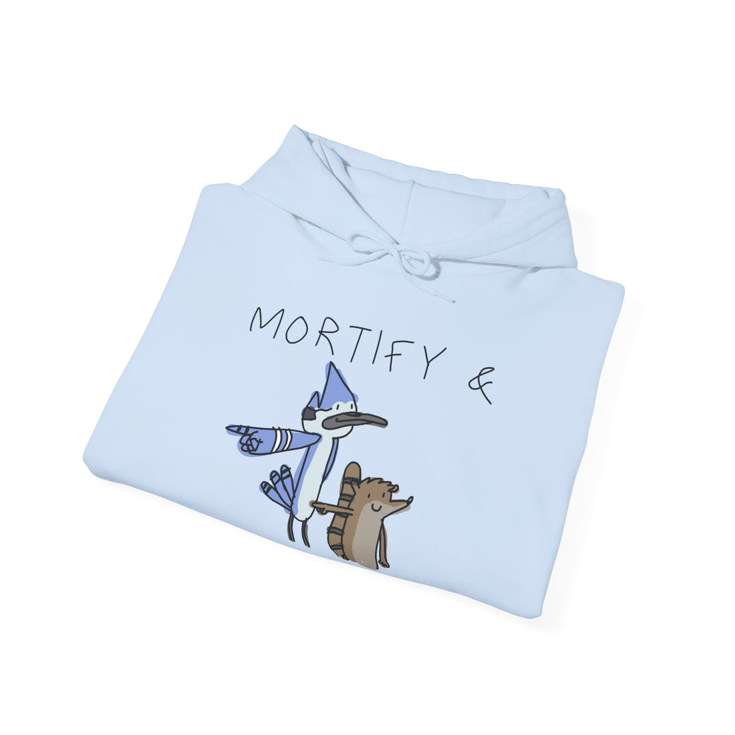 mortify and rugby hoodie