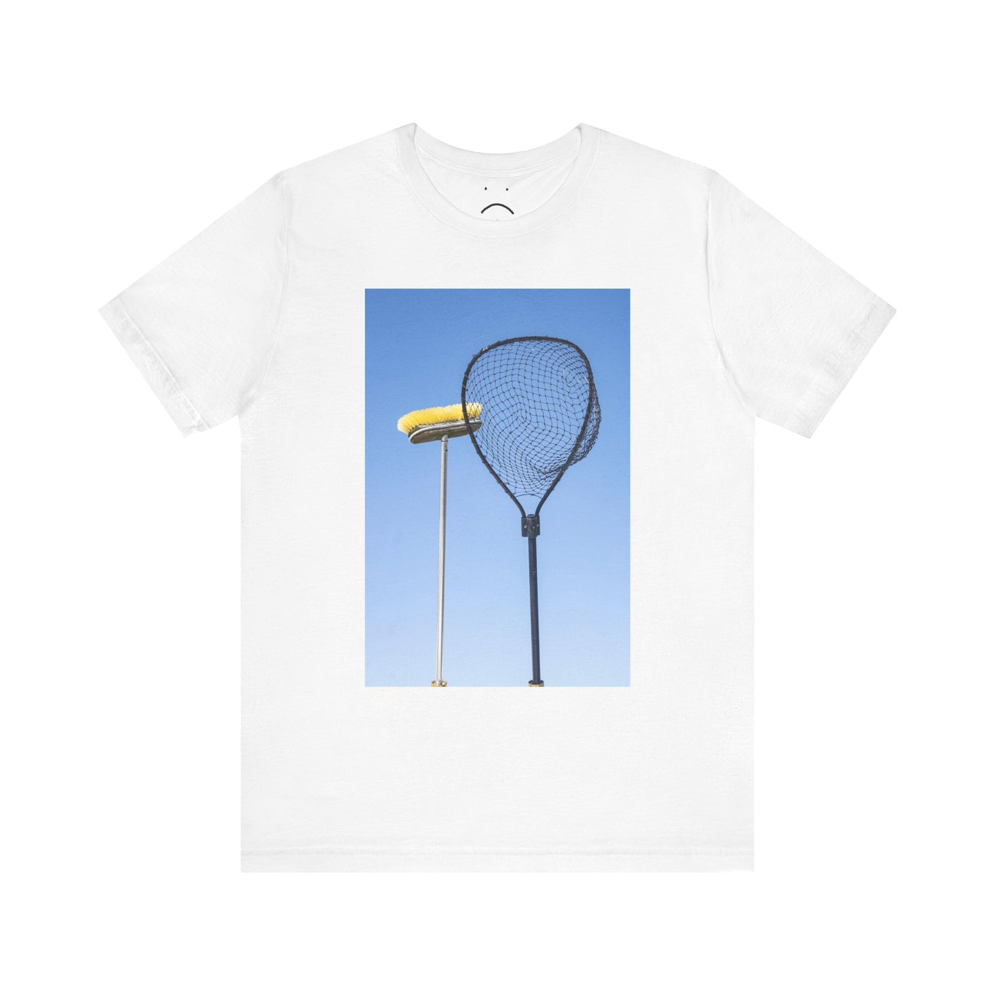 net & broom tee