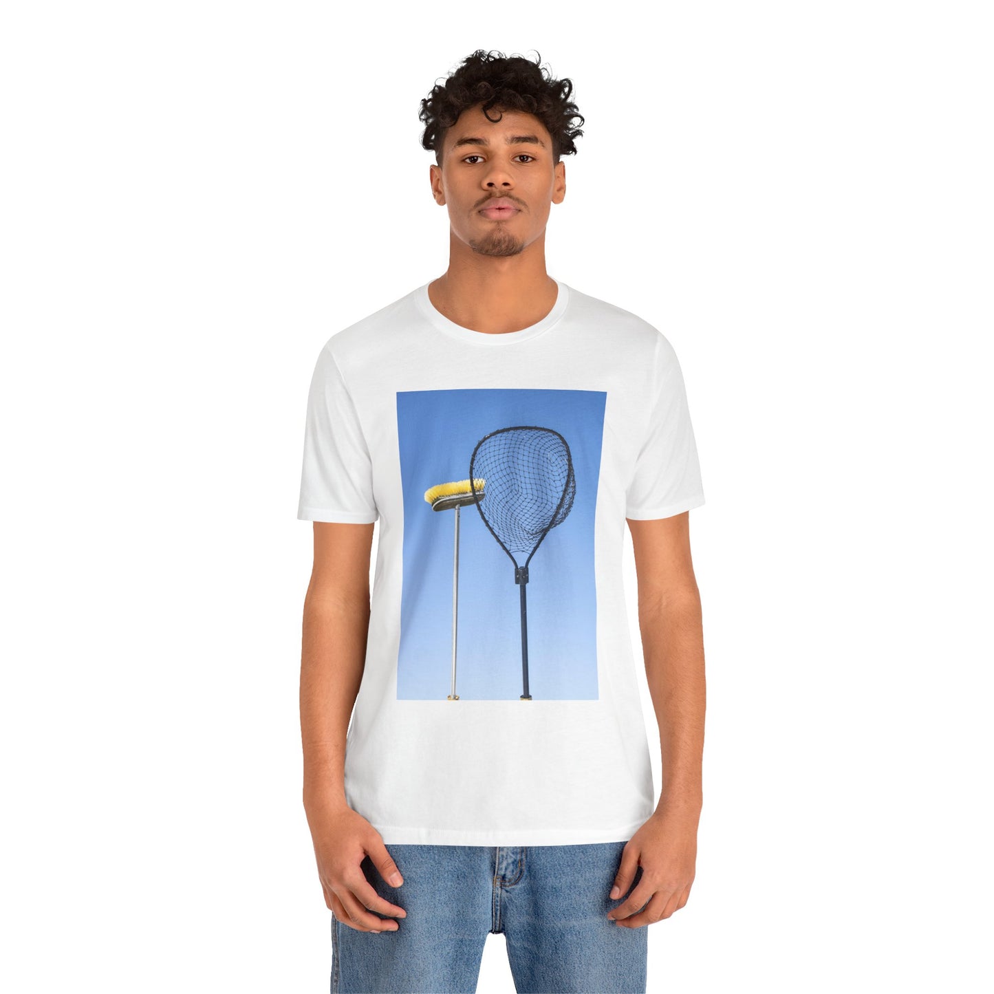 net & broom tee