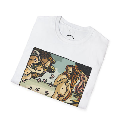 naked woman in a shell deluxe tee