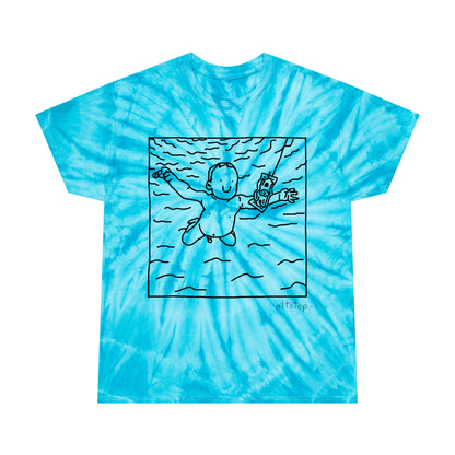 tie dye baby in the pool tee