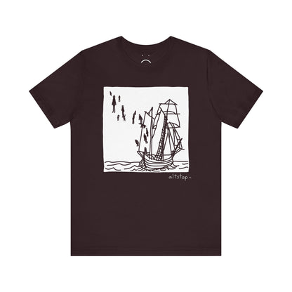 boats and floating people tee