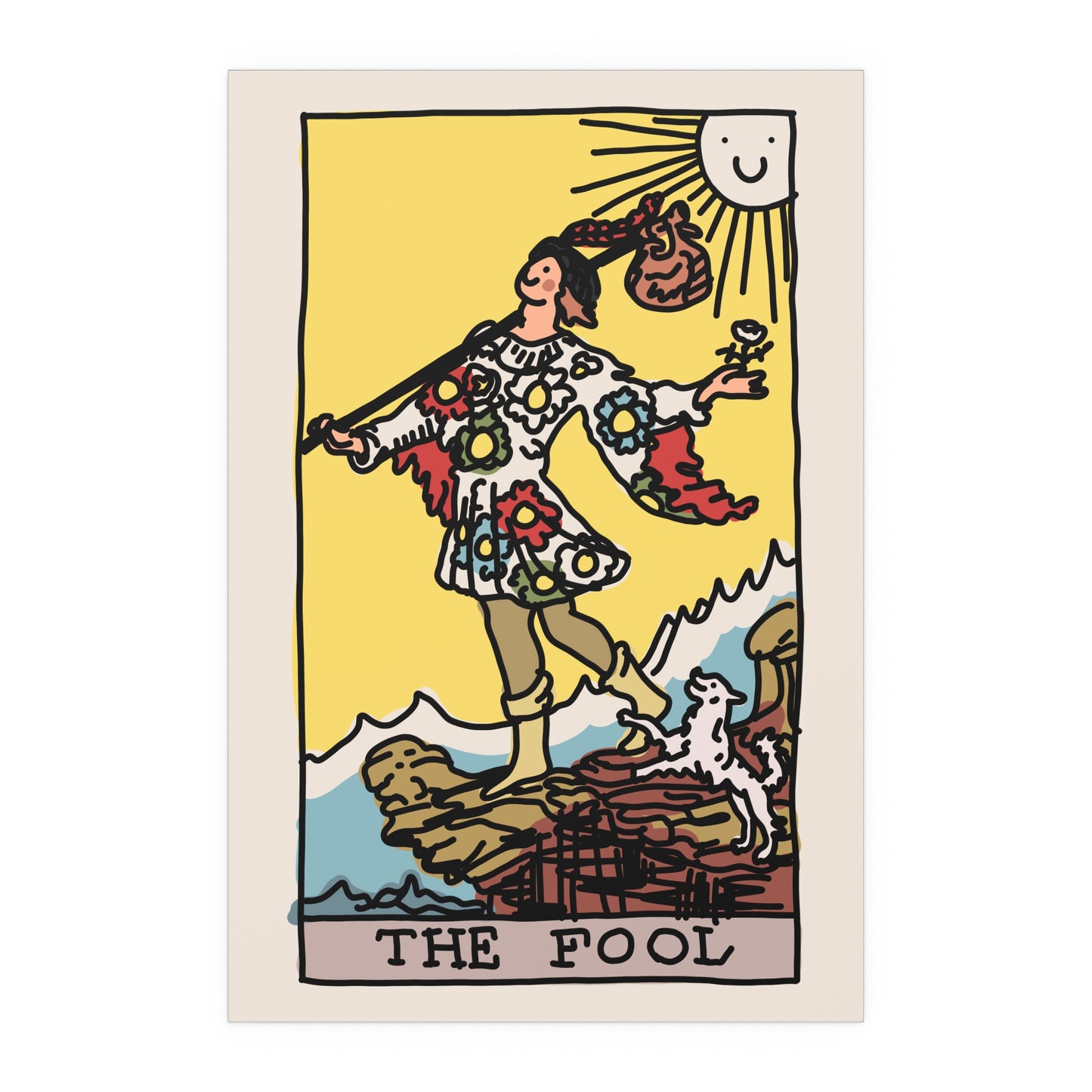 fool tarot card poster