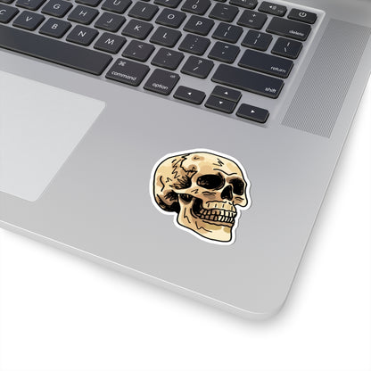 happy skull sticker