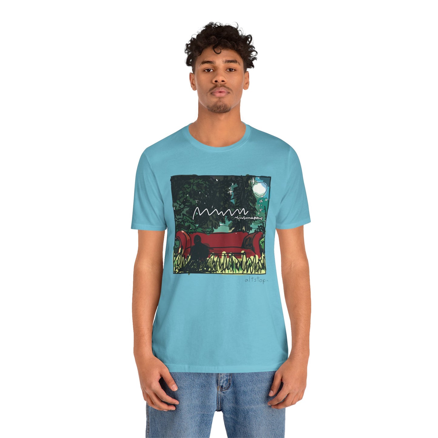 couch in the yard deluxe tee